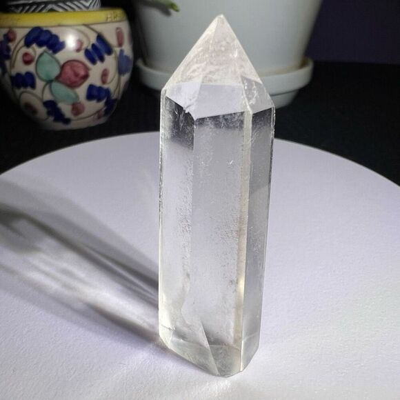 Clear Quartz Crystal Obelisk Meditation Tower‎ (#8) - Picture 3 of 8